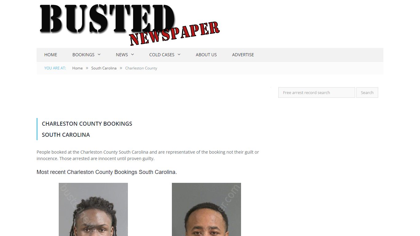 Charleston County, SC Mugshots - BUSTEDNEWSPAPER.COM